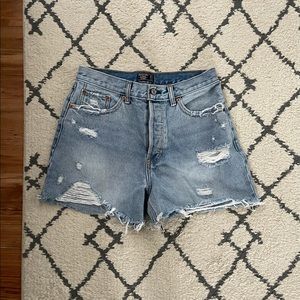Abercrombie High Rise 4 inch Denim Short